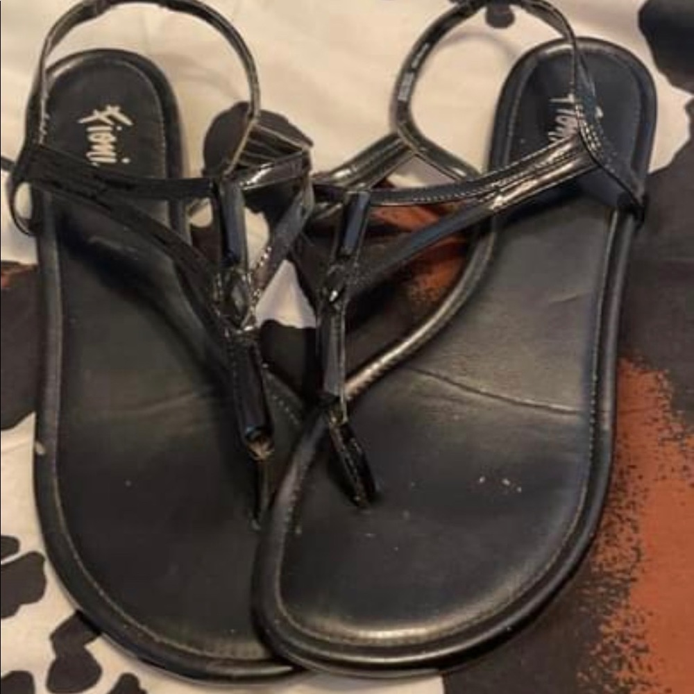 Black Size 8 sandals